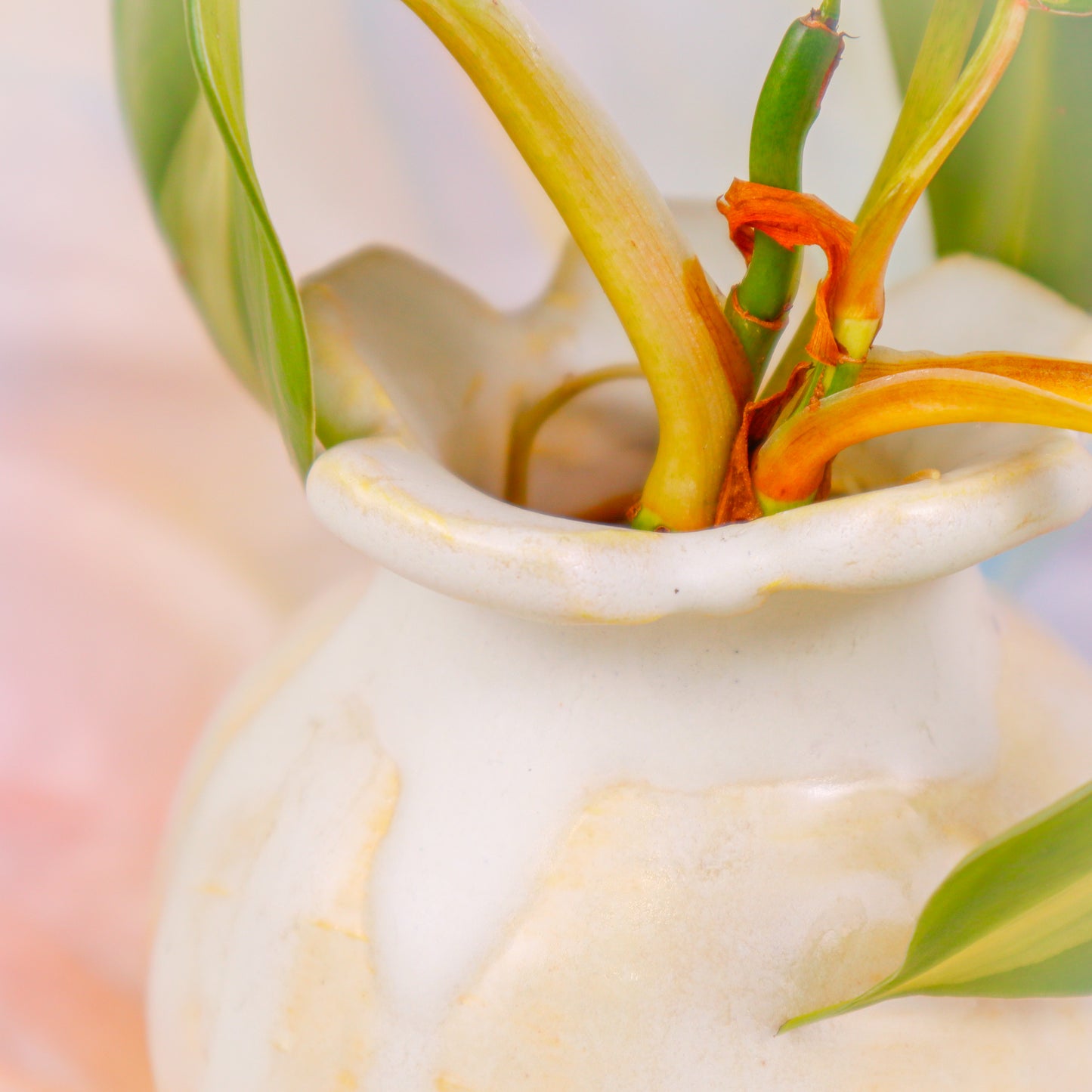 Flower Vase in Light Yellow | Vase