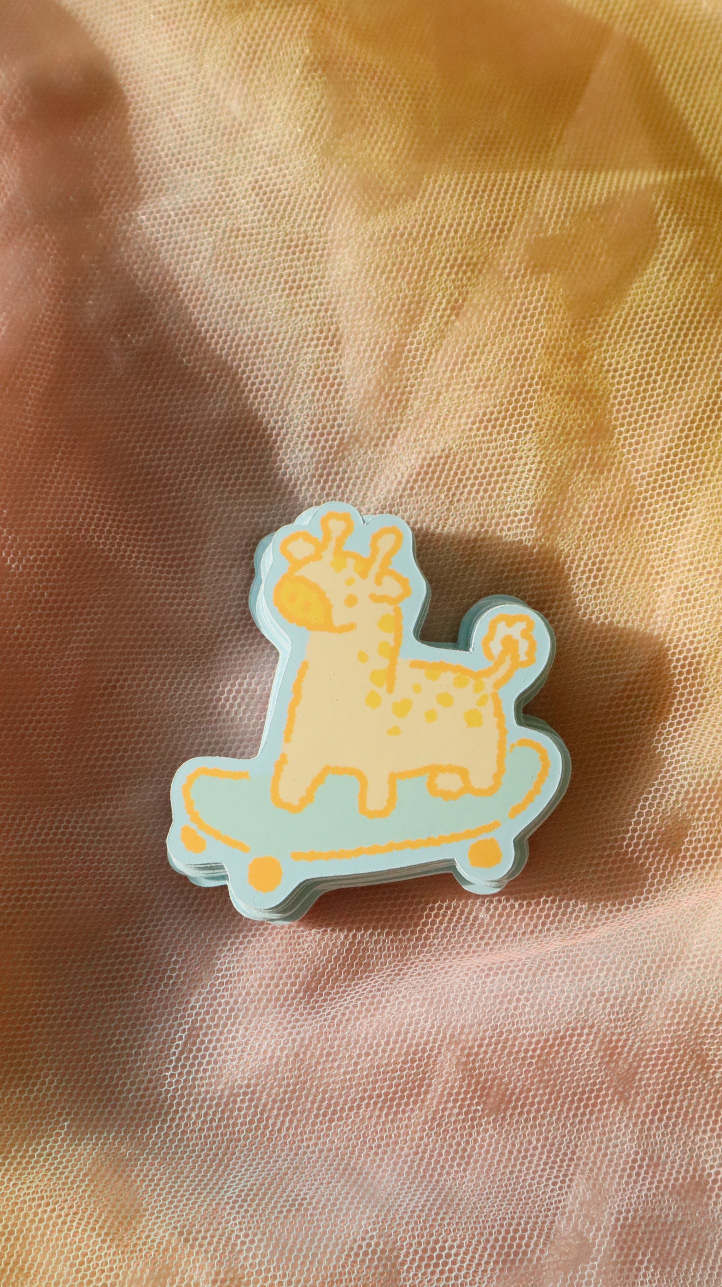Skateboarding Giraffe | Sticker