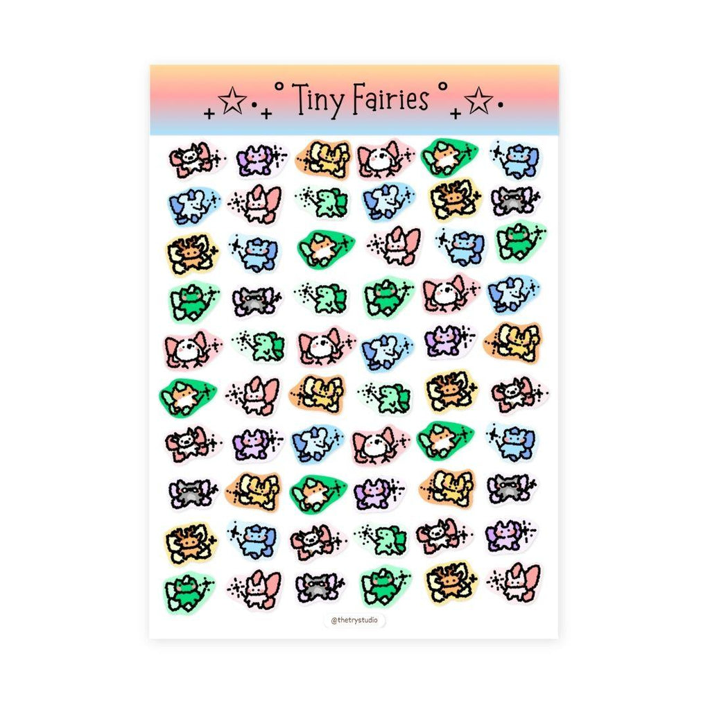 Tiny Fairies | Sticker Sheet & Sticker Flake