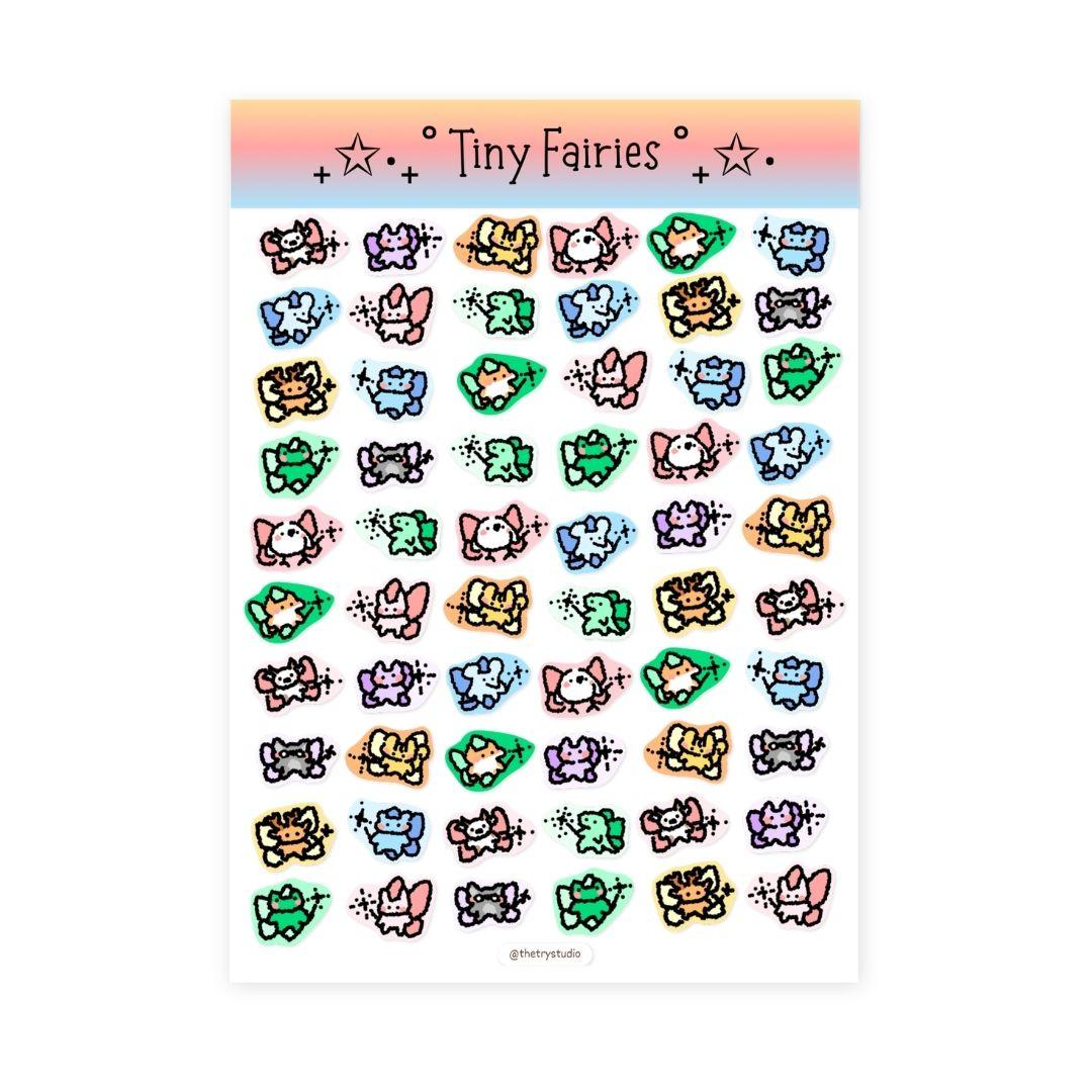 Tiny Fairies | Sticker Sheet & Sticker Flake