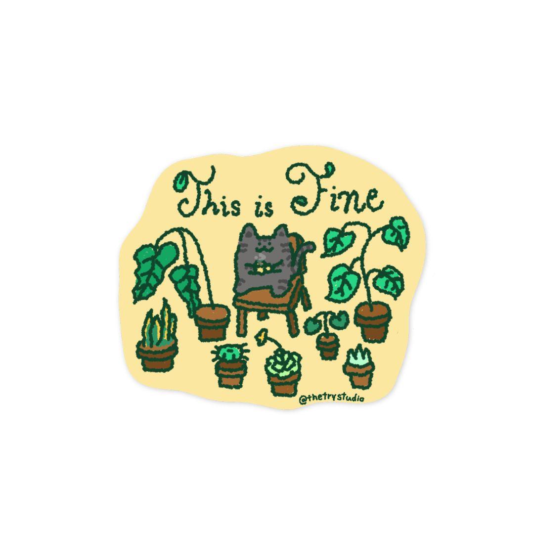 This is fine| Sticker