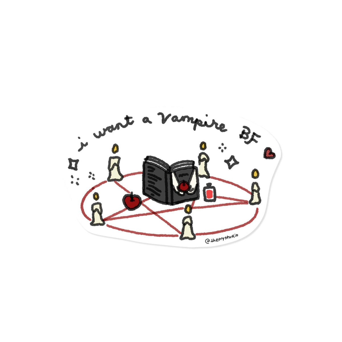 I want a vampire BF| Sticker