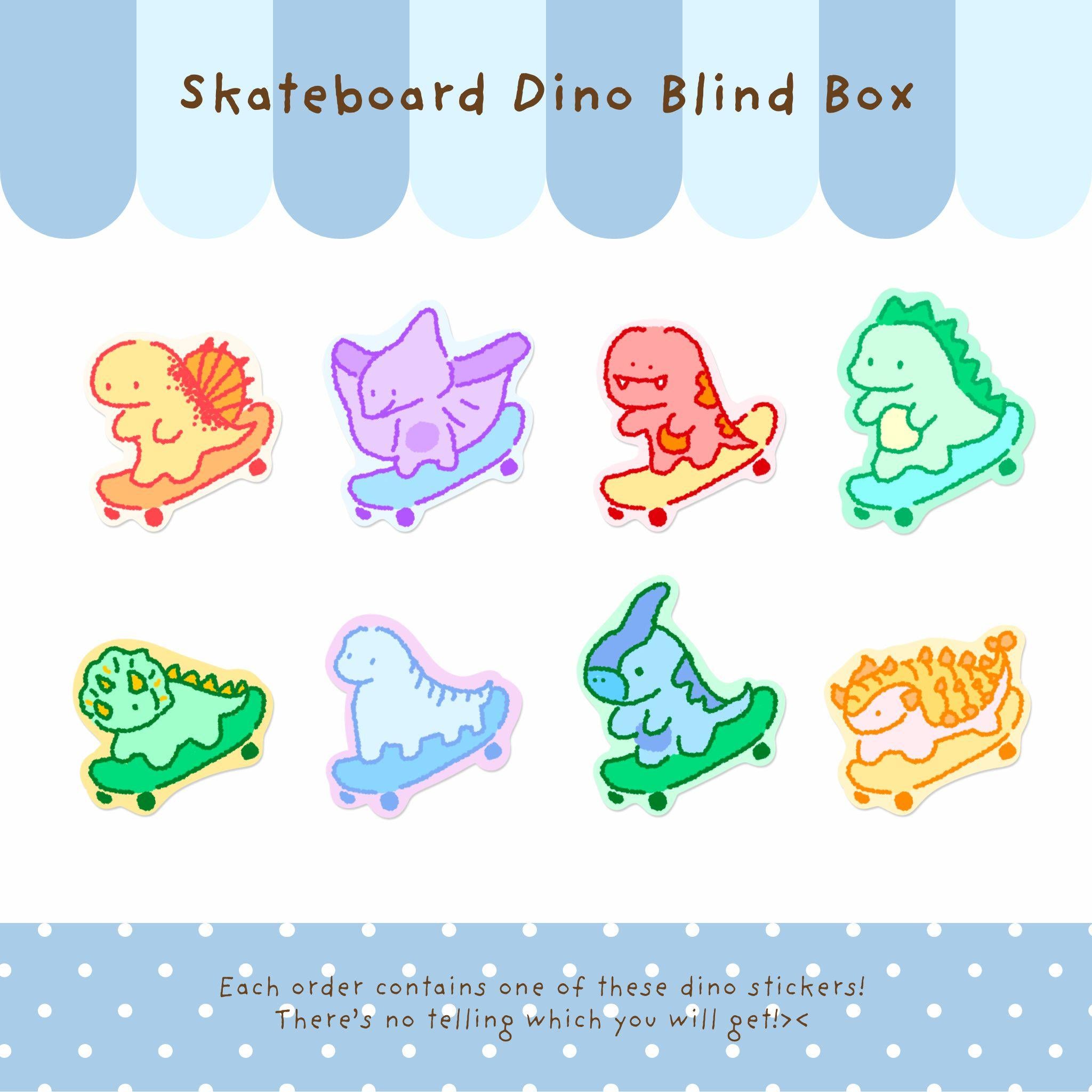Skateboard Dinosaurs | Sticker Blind Box