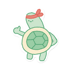 The Tortoise Wins | Sticker