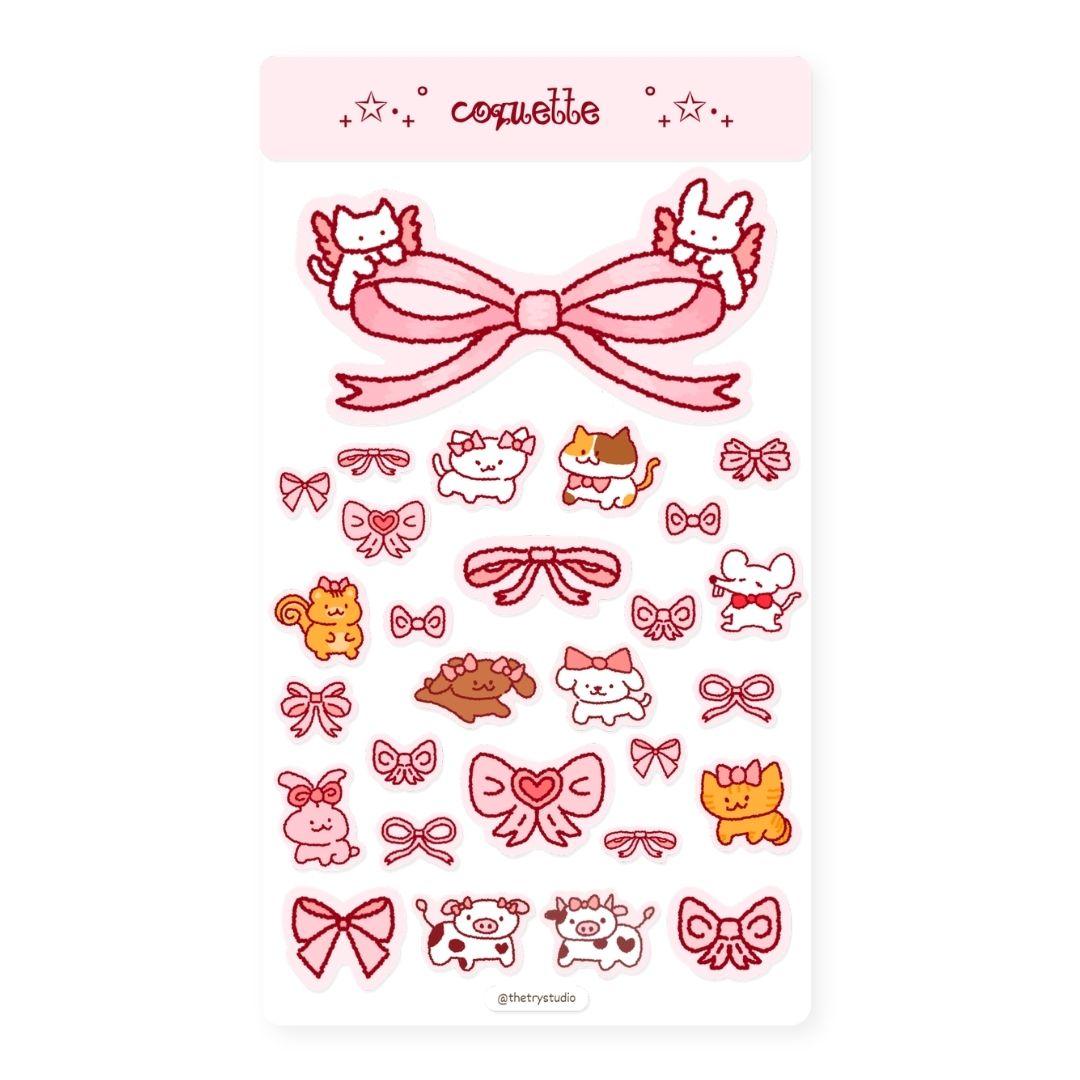 Coquette | Journaling Sticker Sheet