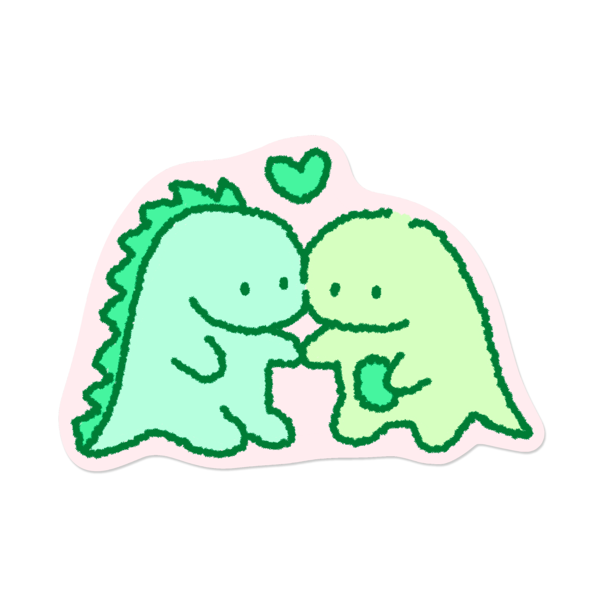 Dinosaurs in Love | Sticker