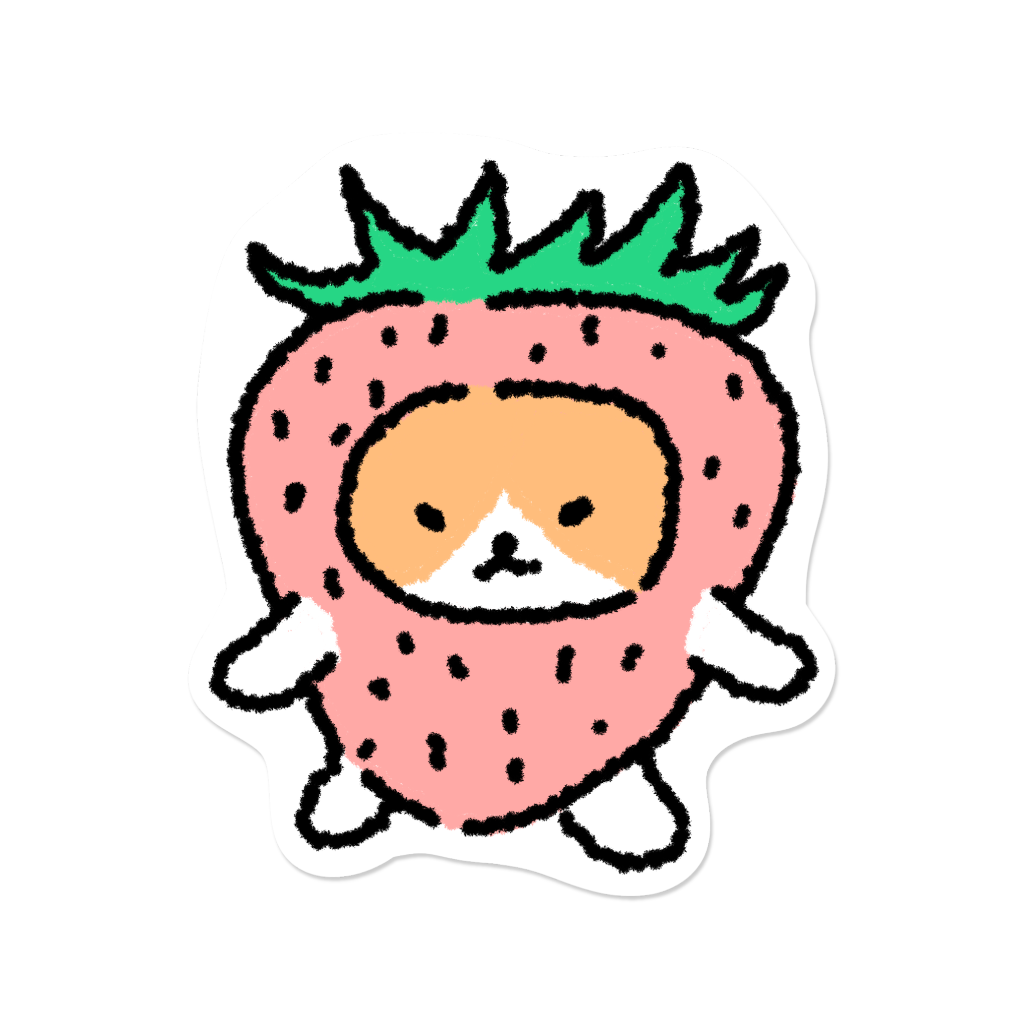 Strawberry Kitty | Sticker