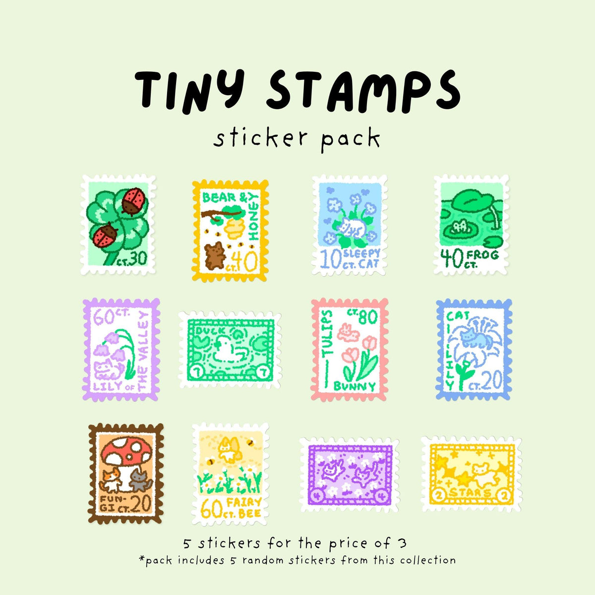 Tiny Stamps | Sticker Pack