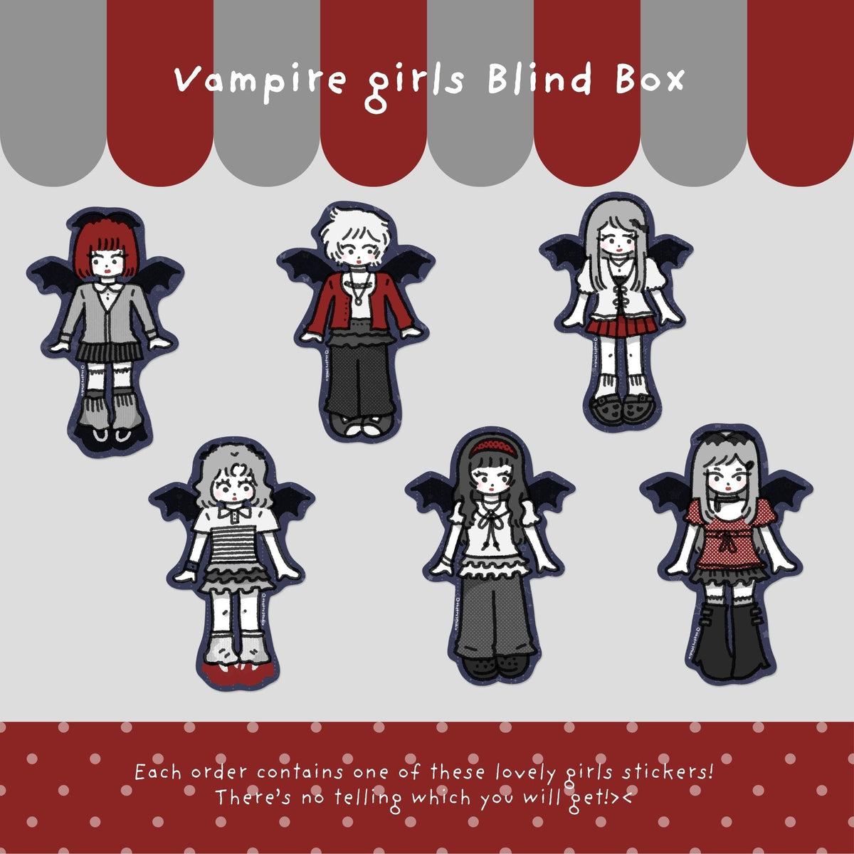 Vampire Girls | Sticker Blind Box