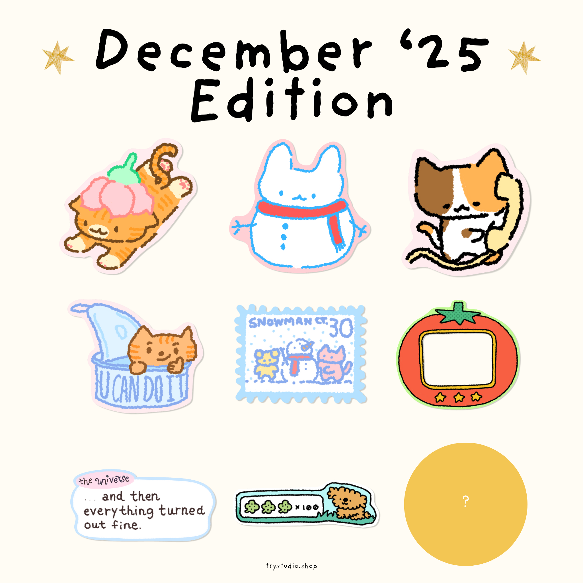December 2025 Sticker Club