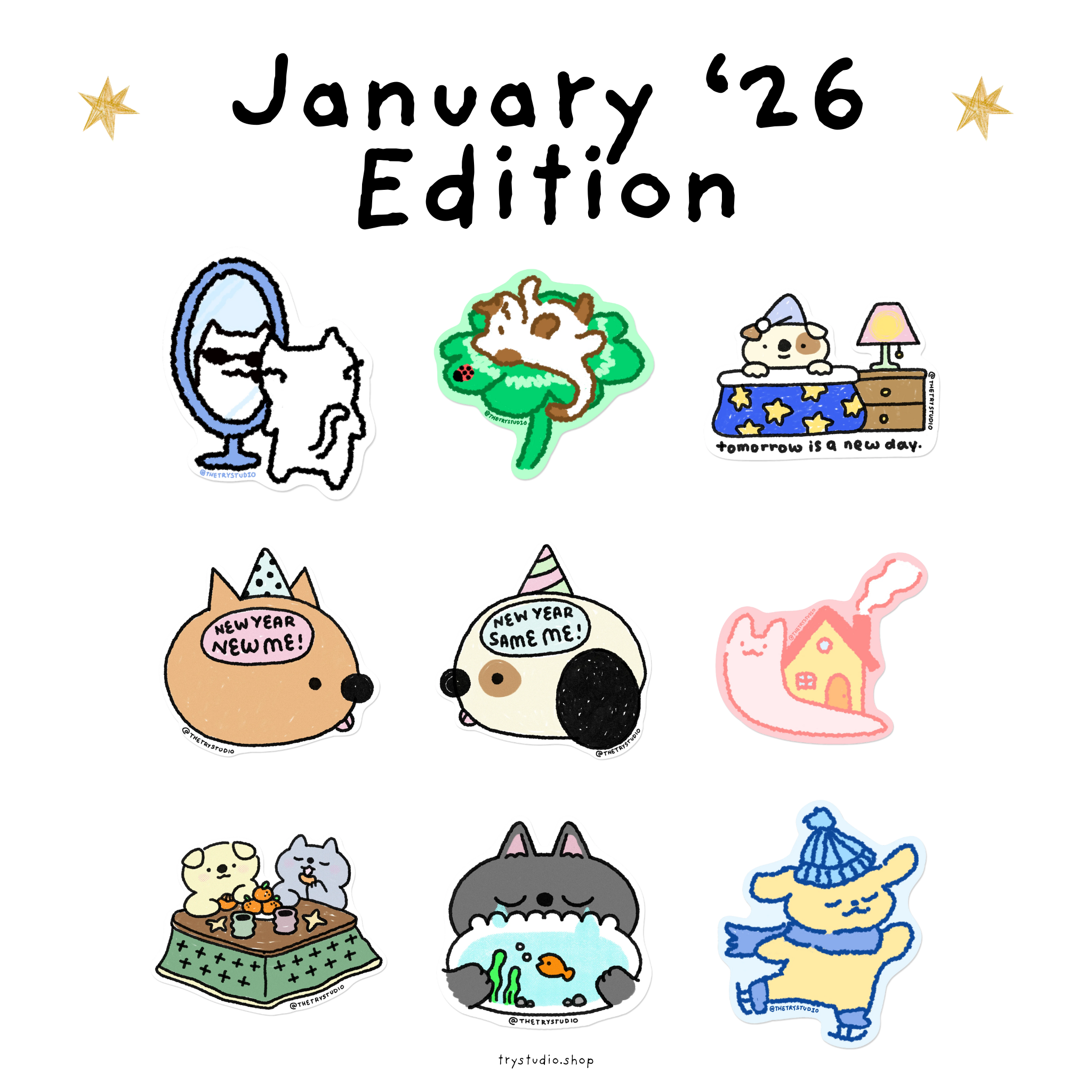 January 2026 Sticker Club