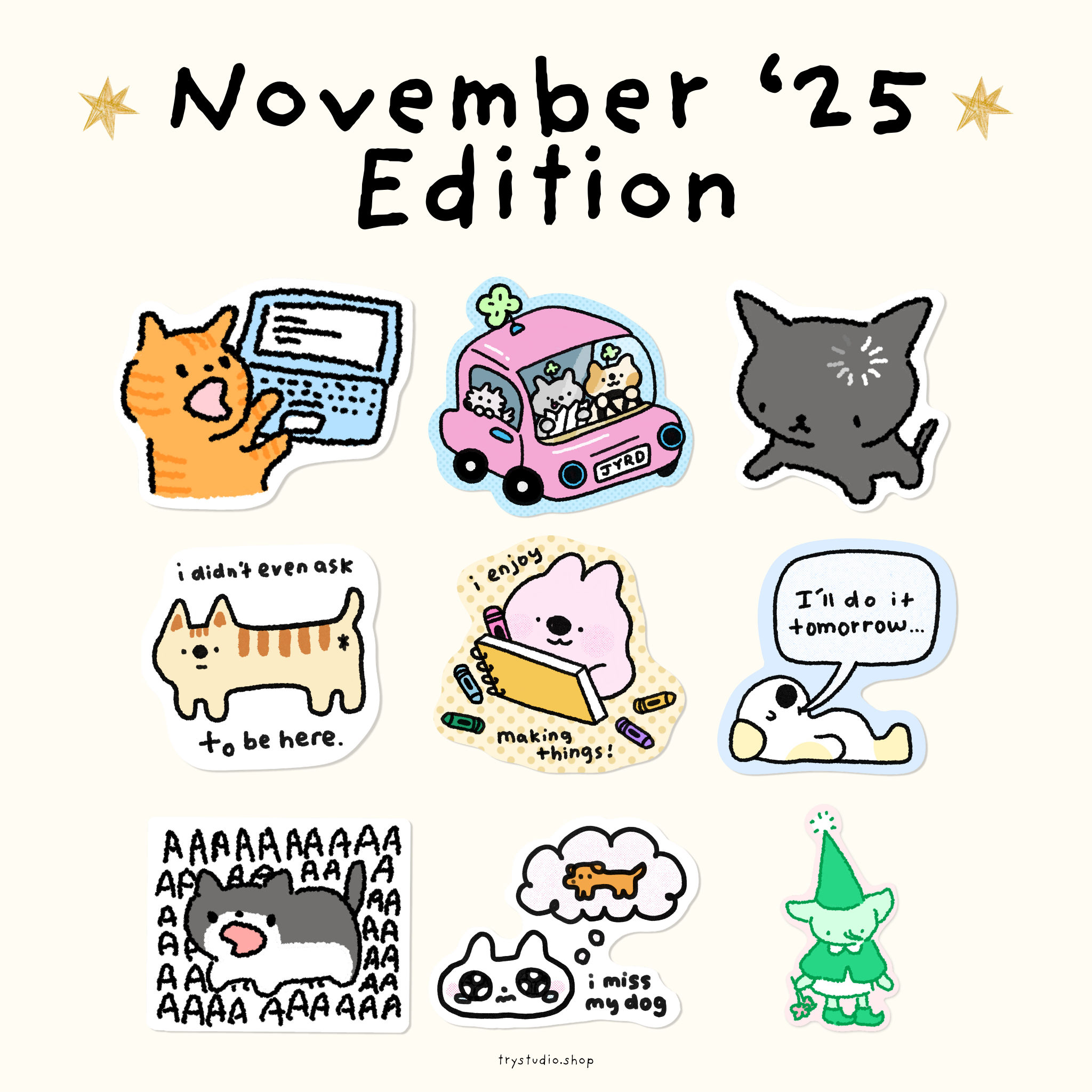 November 2025 Sticker Club