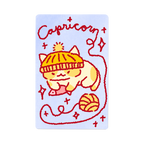 Zodiac Yarn Kitties | Transit Card Sticker
