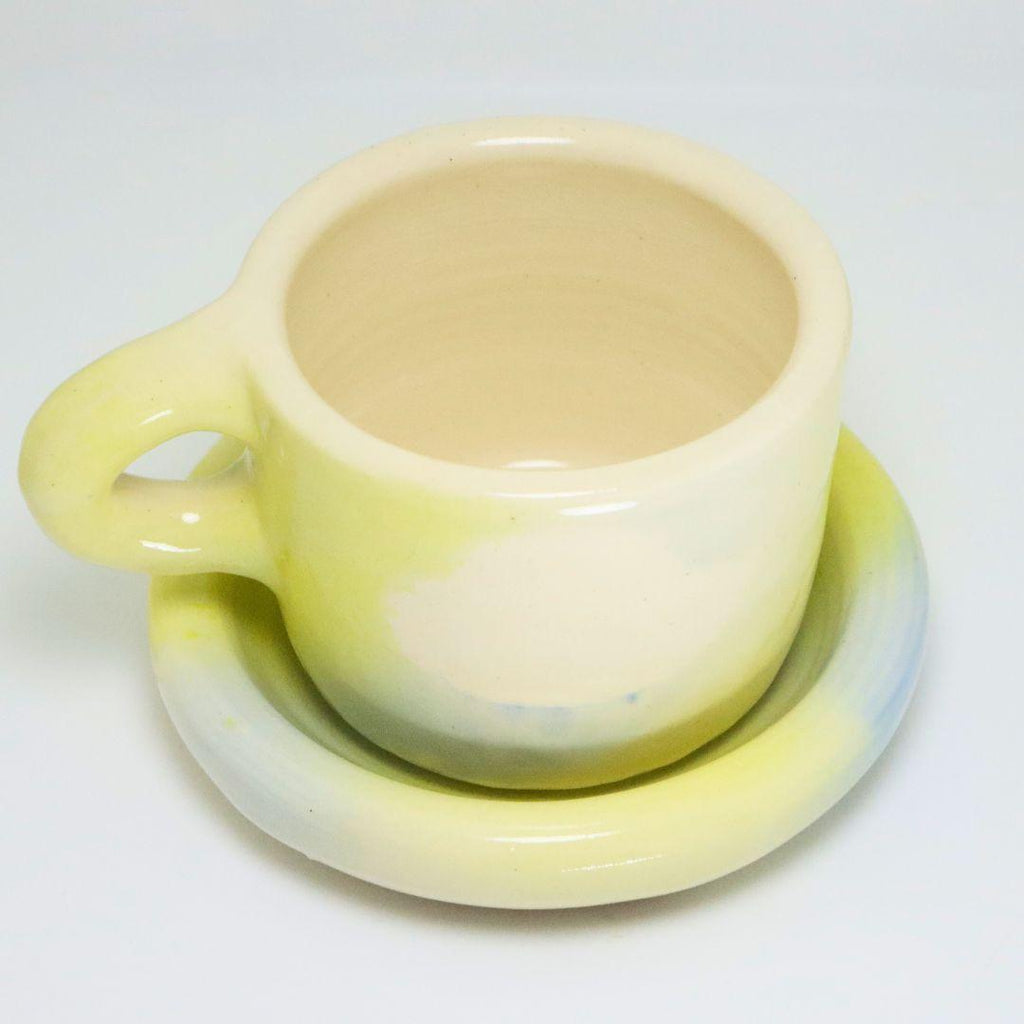 Cloudy Days (Green & Blue) | Mug