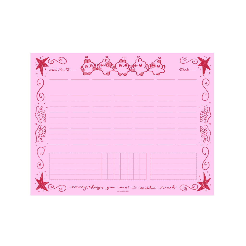 Everything you want is within reach | Weekly memo pad