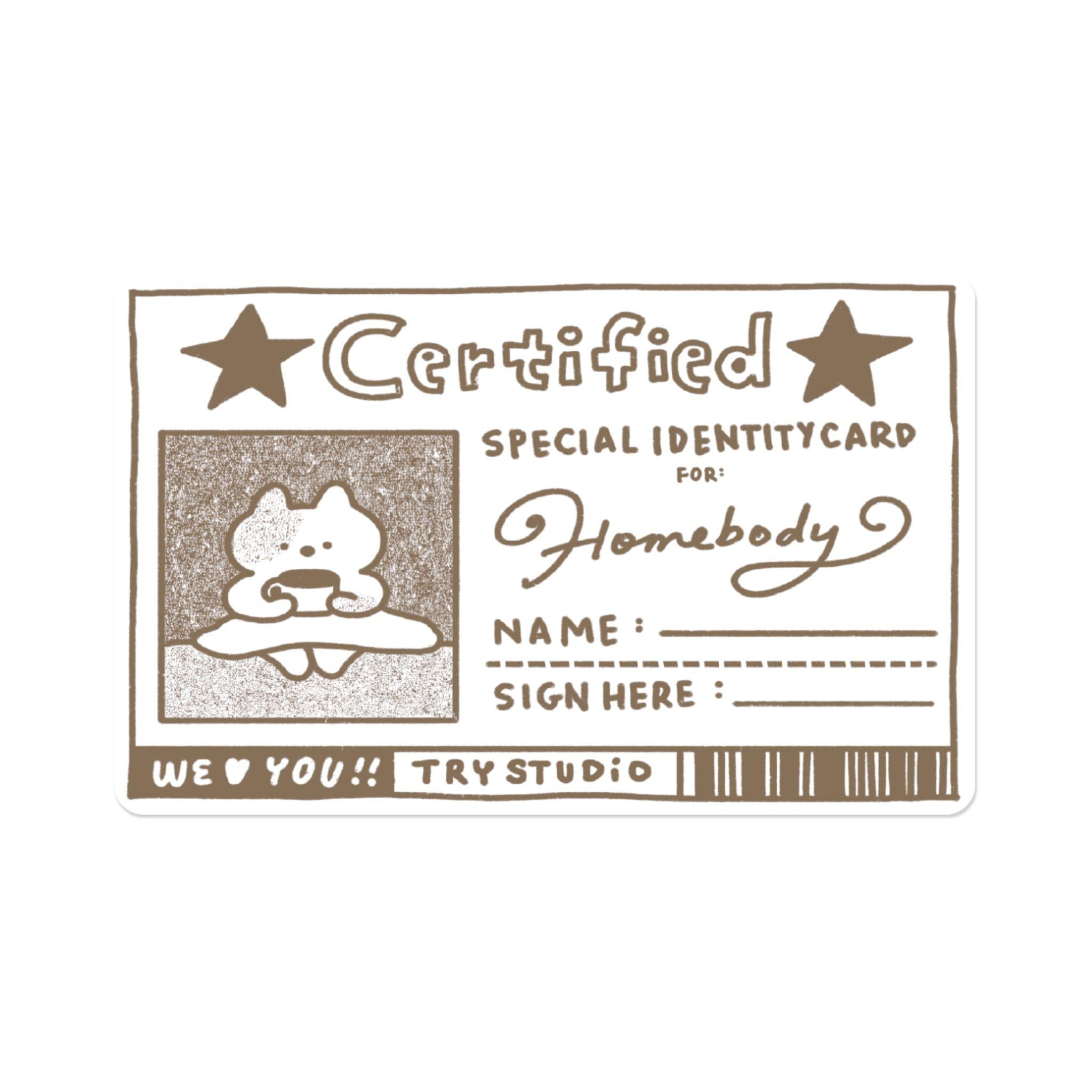 Certified | Transit Card Sticker