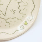 Dinosaurs in love | Plate