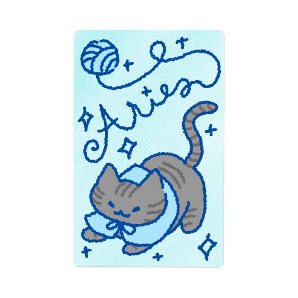Zodiac Yarn Kitties | Transit Card Sticker