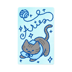 Zodiac Yarn Kitties | Transit Card Sticker