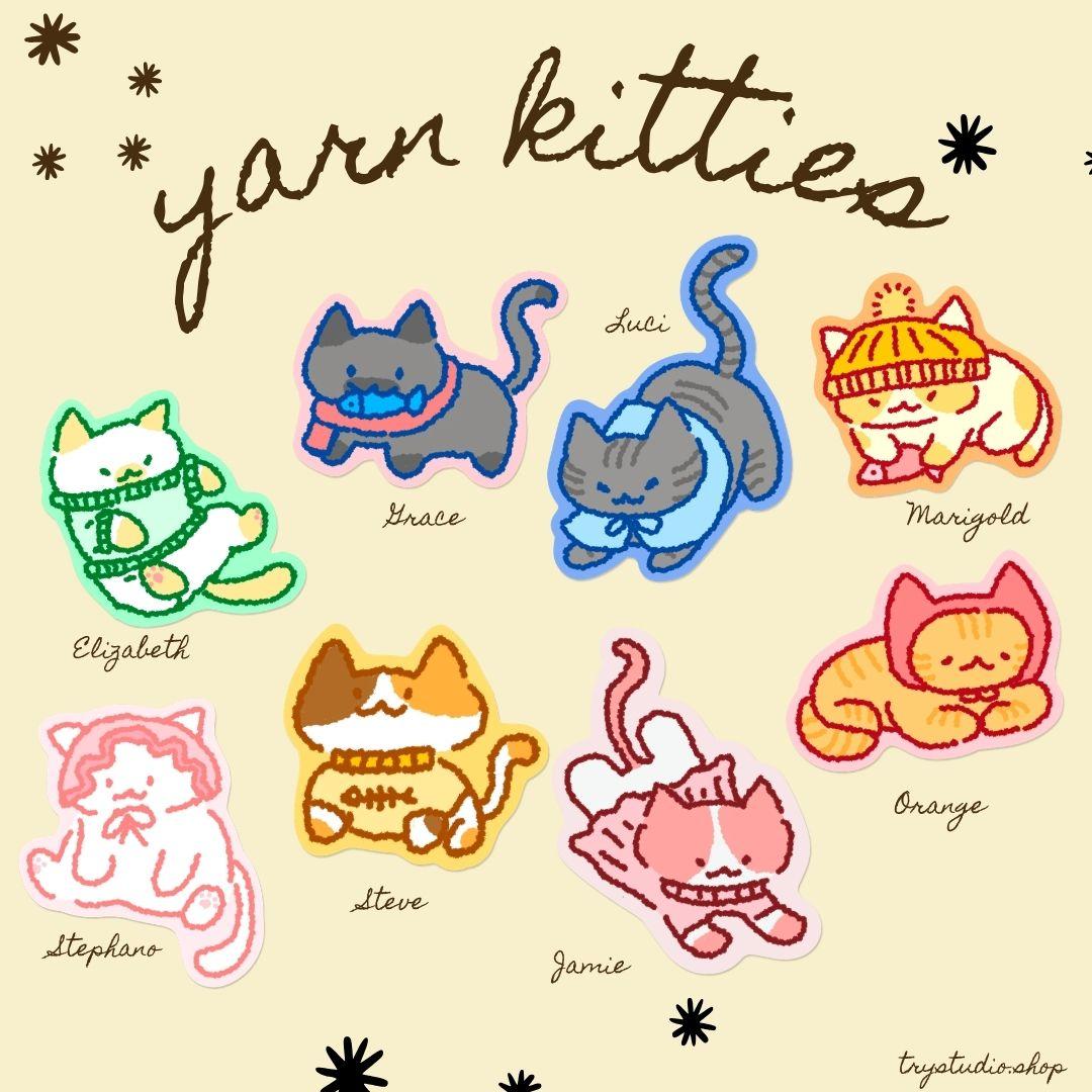 Yarn Kitties | Sticker