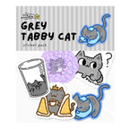 Grey Tabby  Cat | Sticker Pack