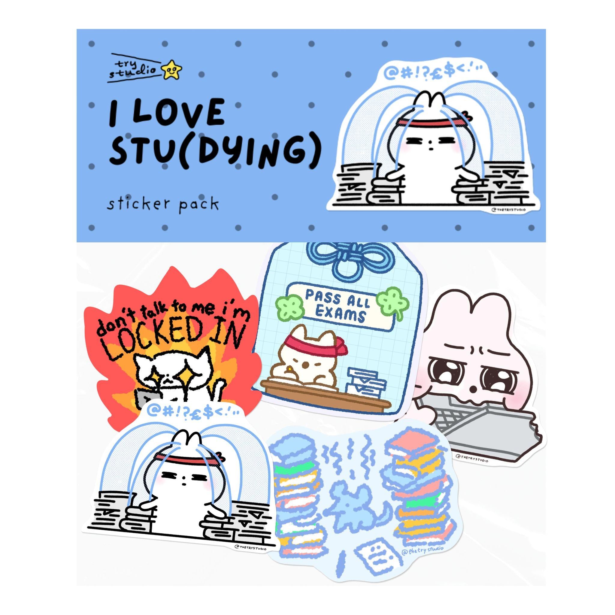 I love studying | Sticker Pack