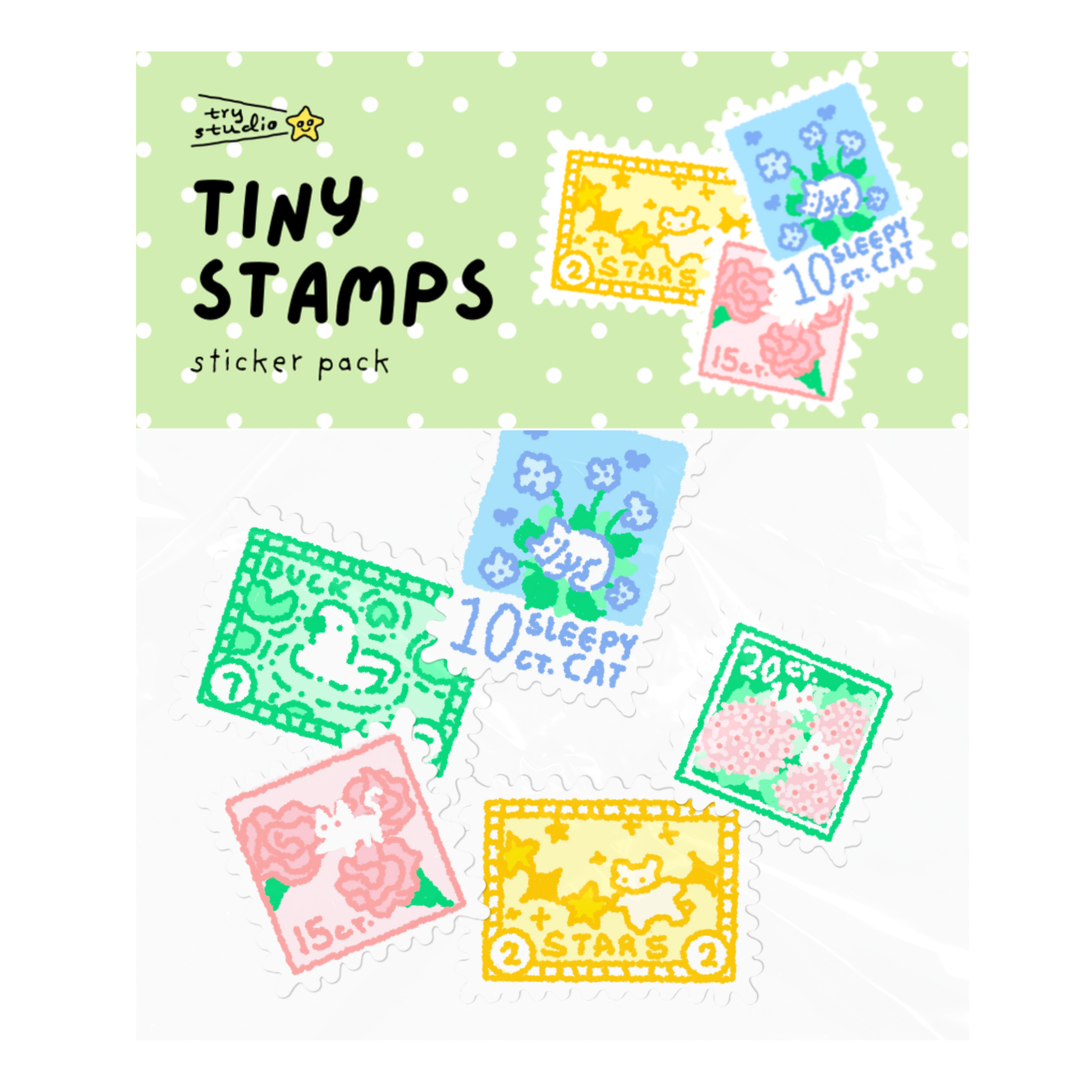 Tiny Stamps | Sticker Pack