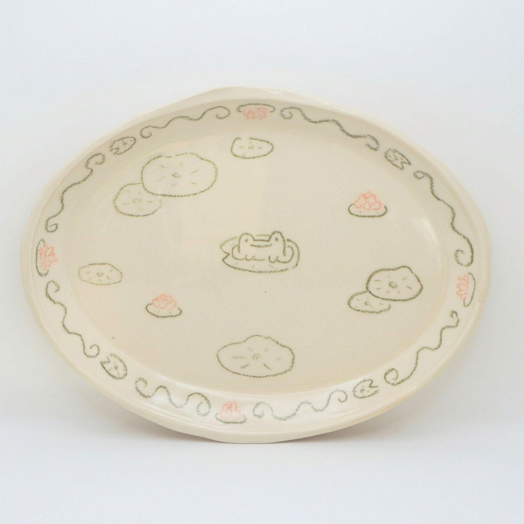 I just small frog | Plate