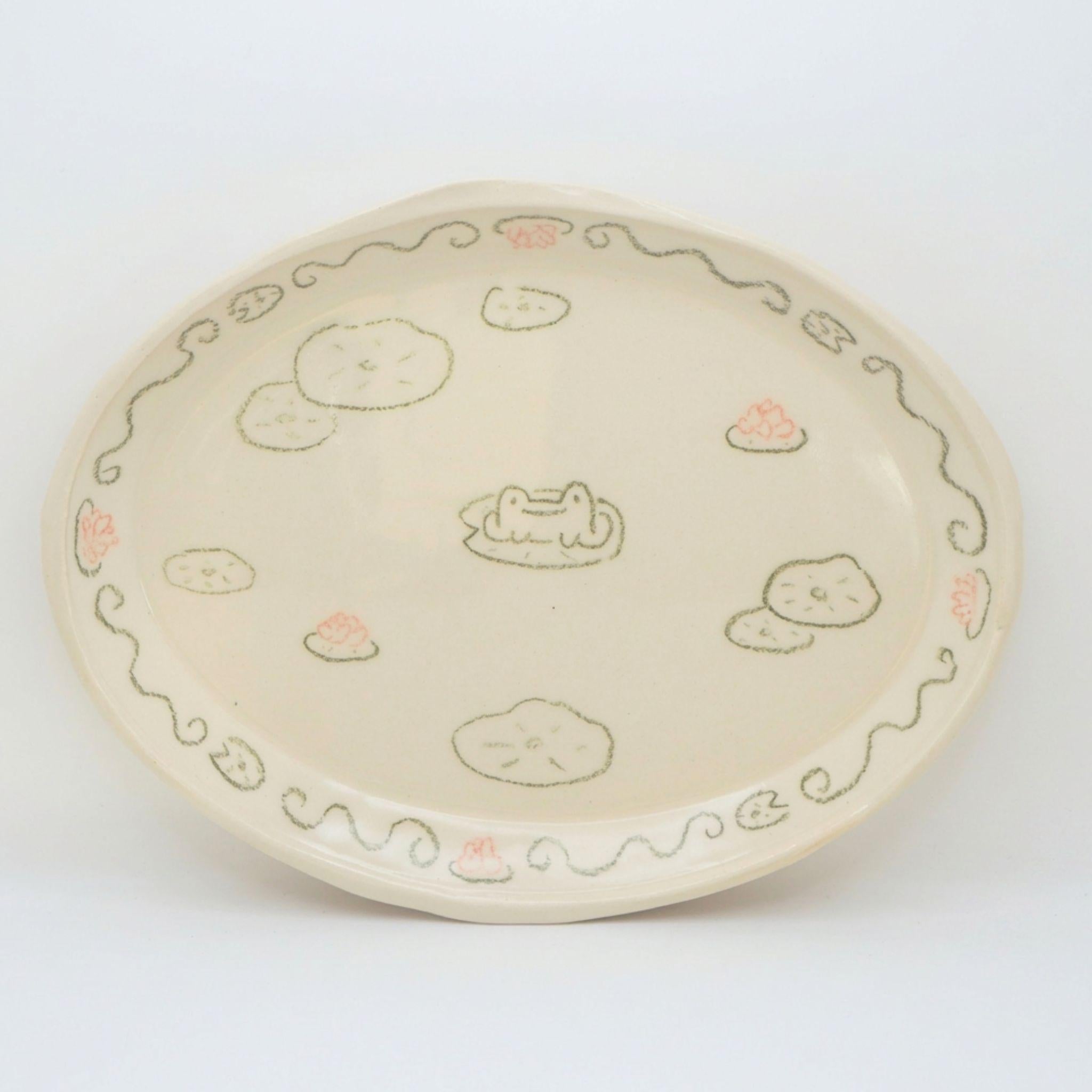 I just small frog | Plate