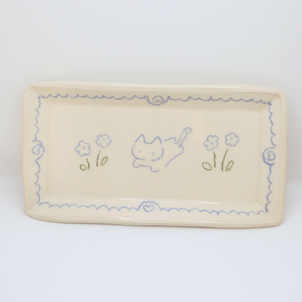 In the flower field | Plate