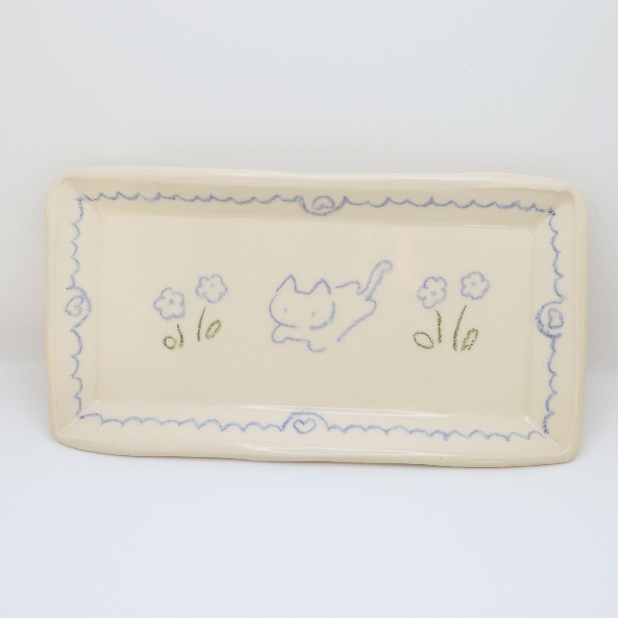 In the flower field | Plate