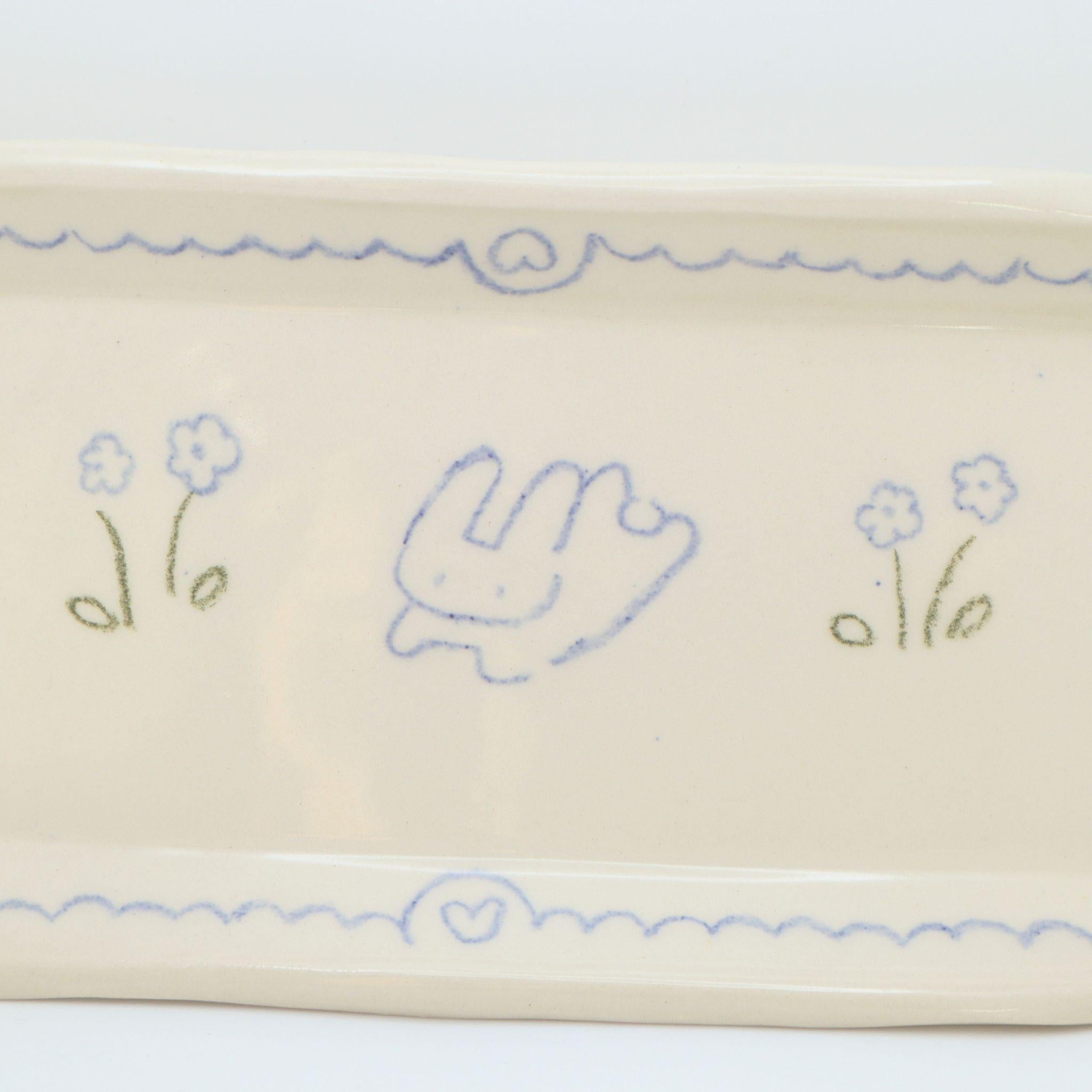 In the flower field | Plate
