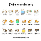 I love shibas | Journaling Sticker Sheet