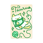 Zodiac Yarn Kitties | Transit Card Sticker
