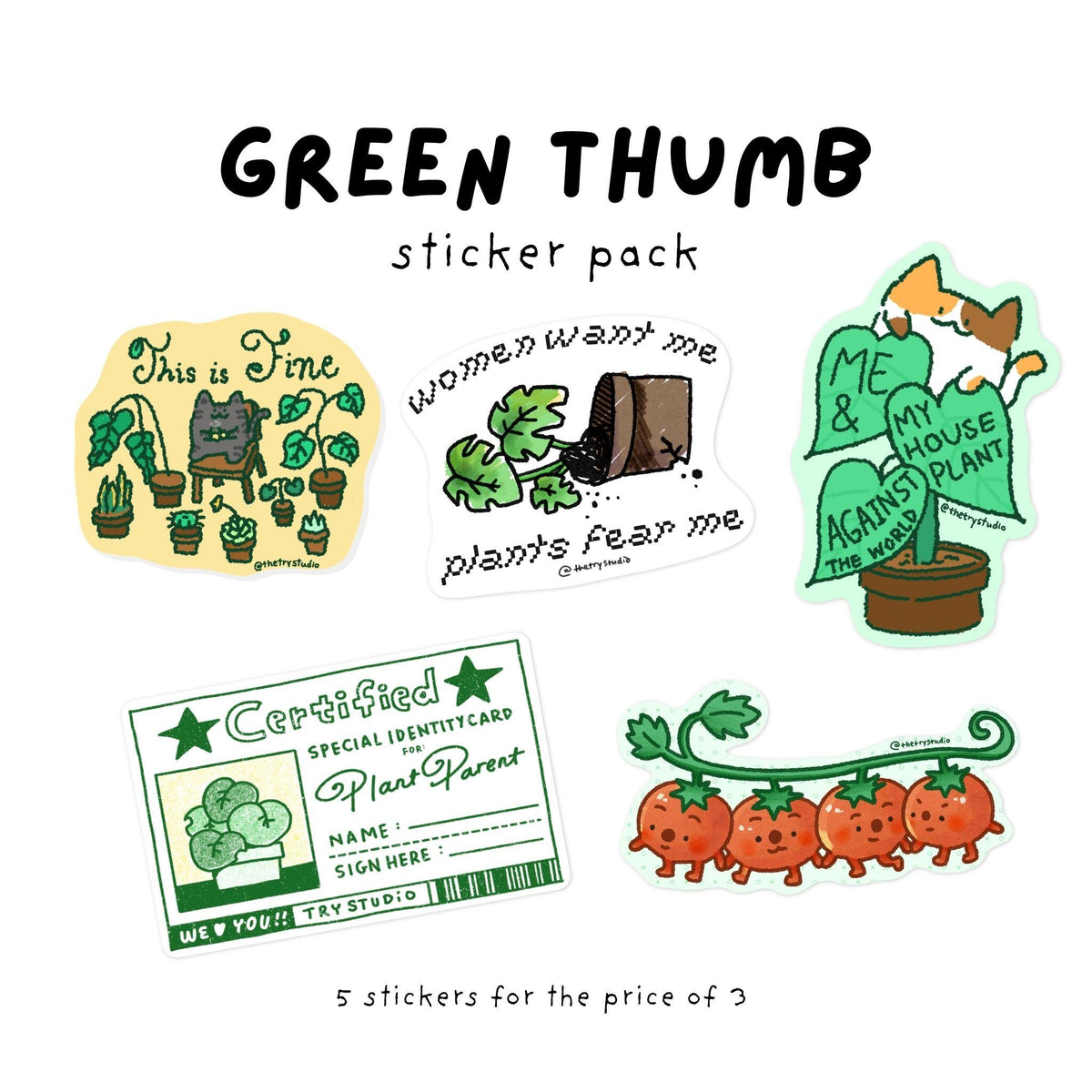 Green Thumb | Sticker Pack