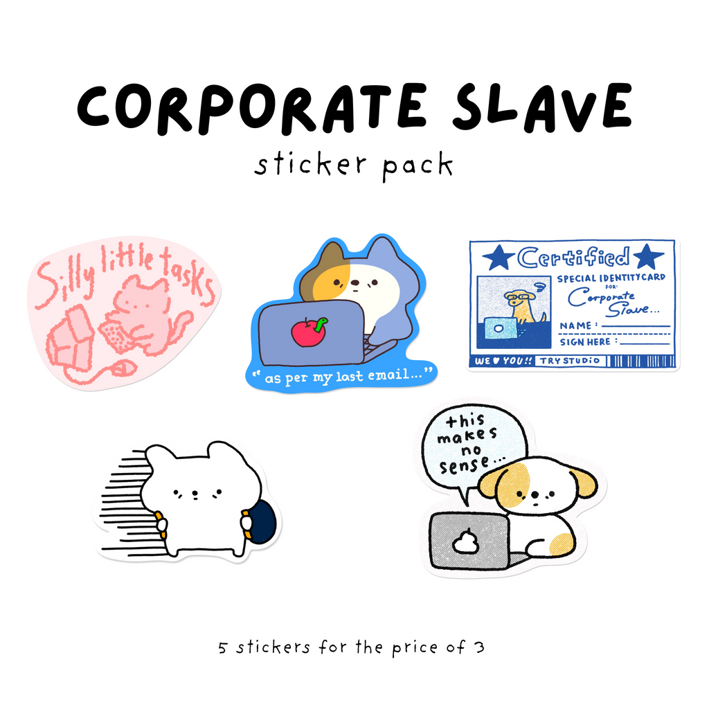 Corporate Slave | Sticker Pack