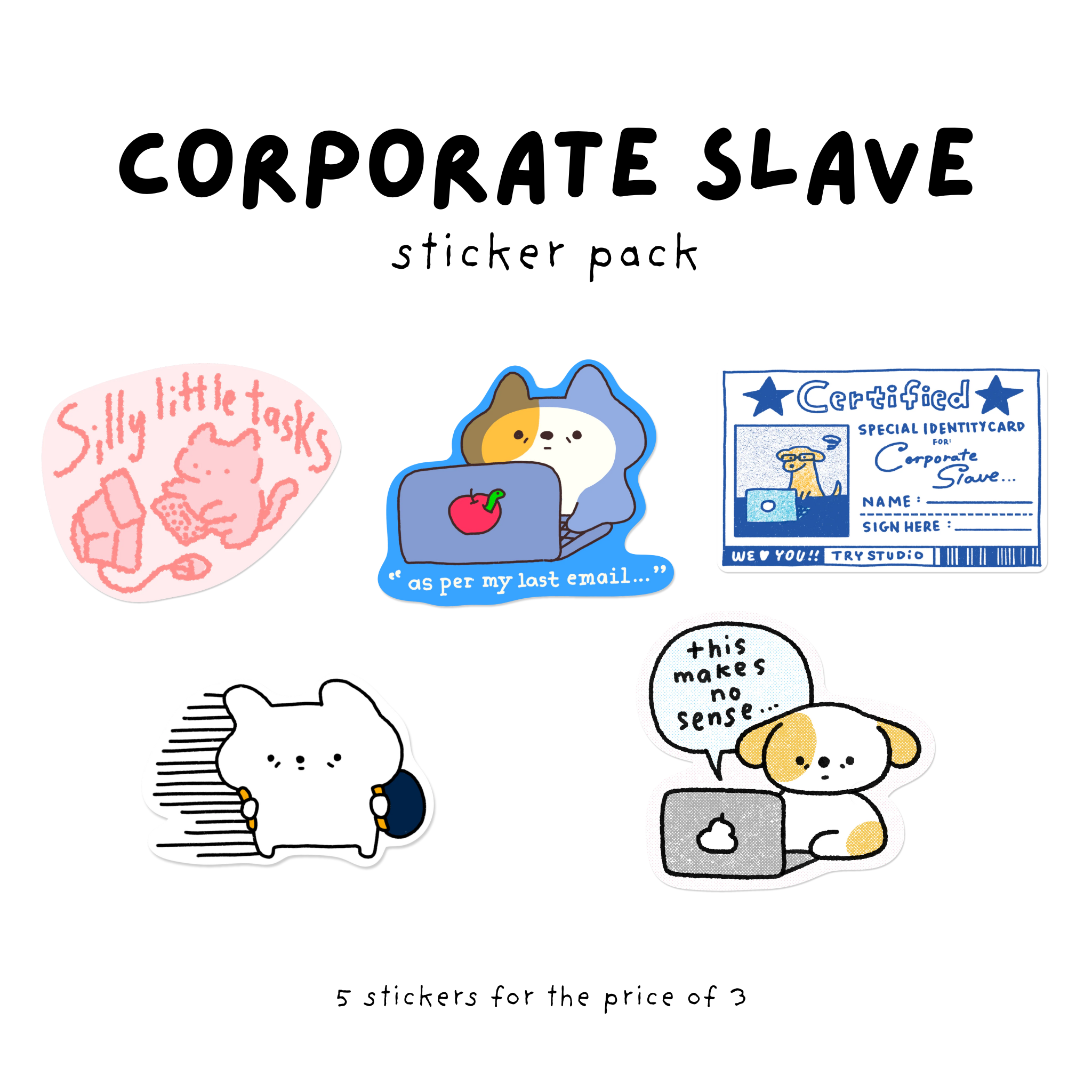 Corporate Slave | Sticker Pack