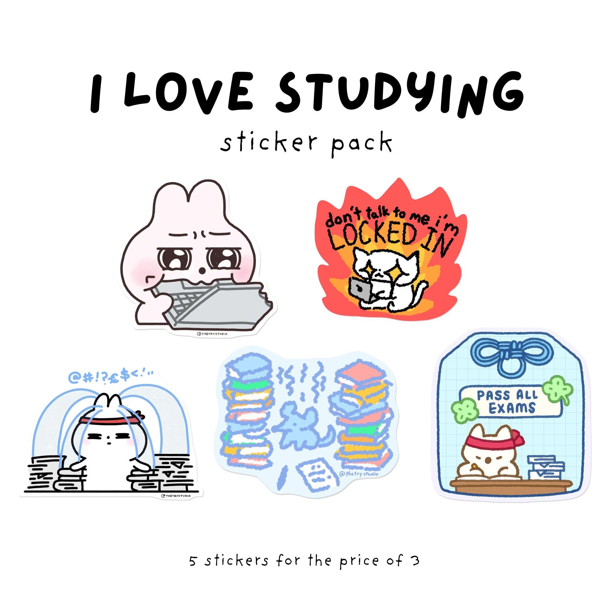 I love studying | Sticker Pack