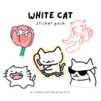 White Cat | Sticker Pack