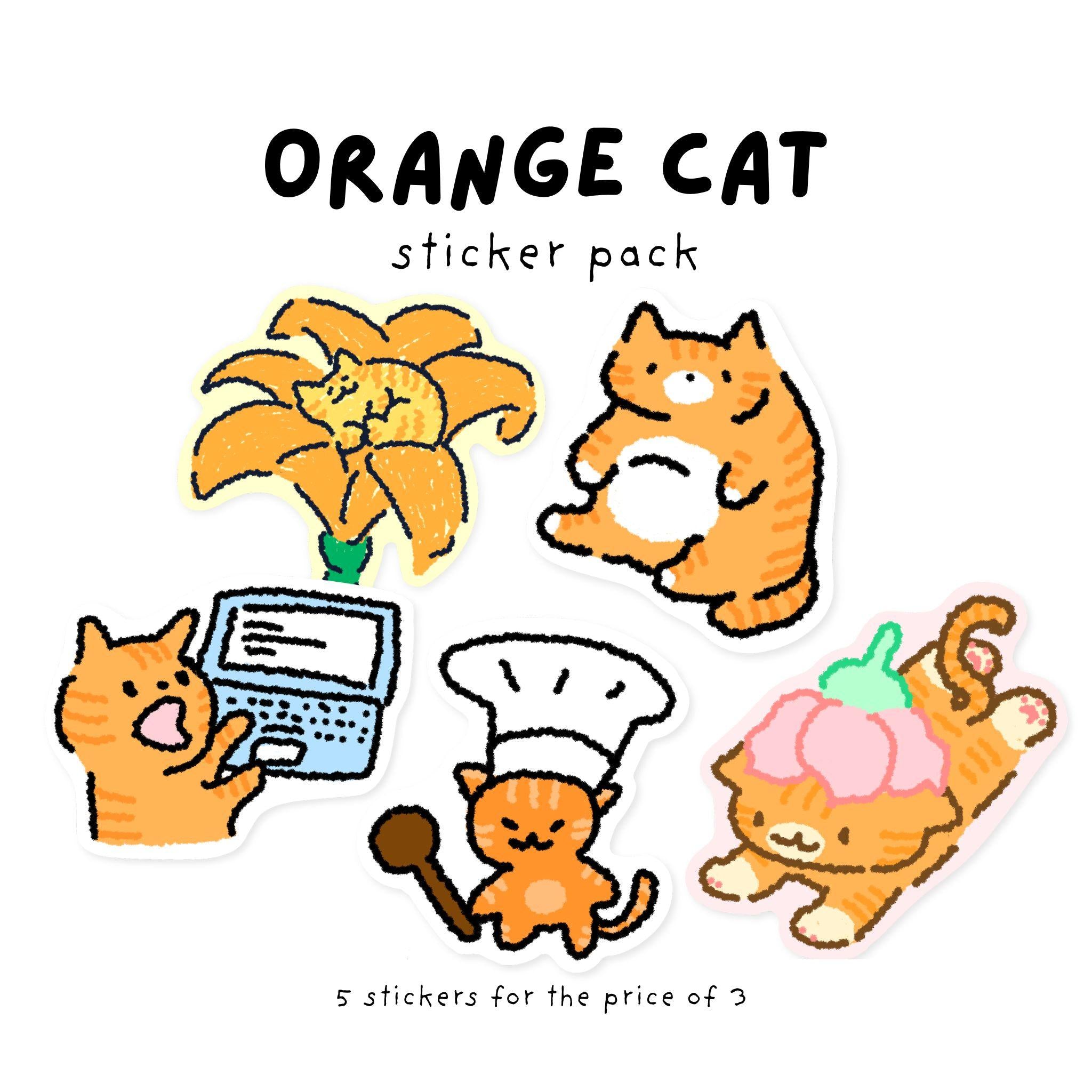 Orange Cat | Sticker Pack