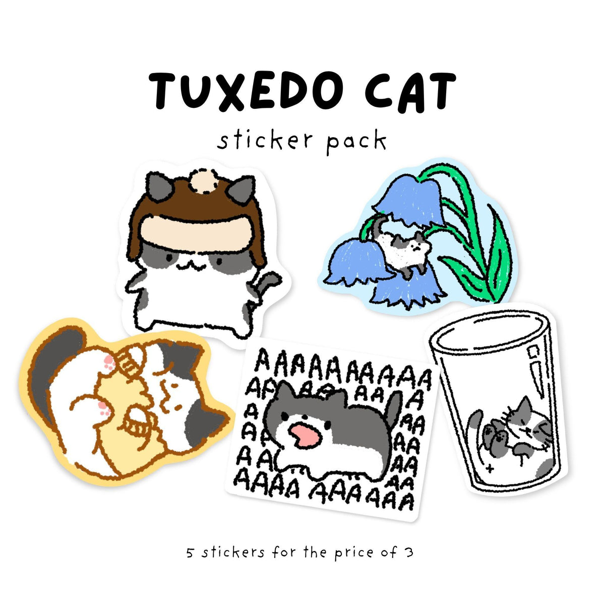 Tuxedo Cat | Sticker Pack
