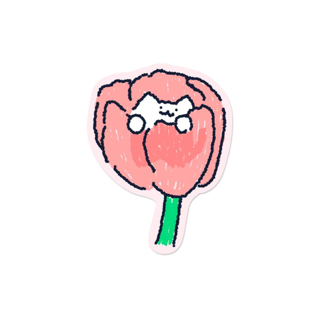 Kitties & Flowers | Sticker