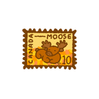 Canadian Wildlife Stamp | Sticker