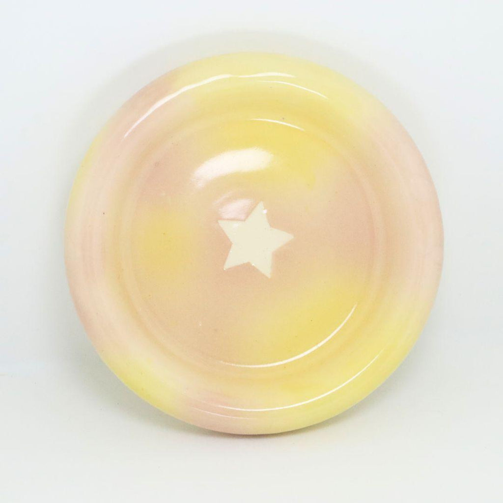 Cloudy Days (Pink& Yellow) | Plate