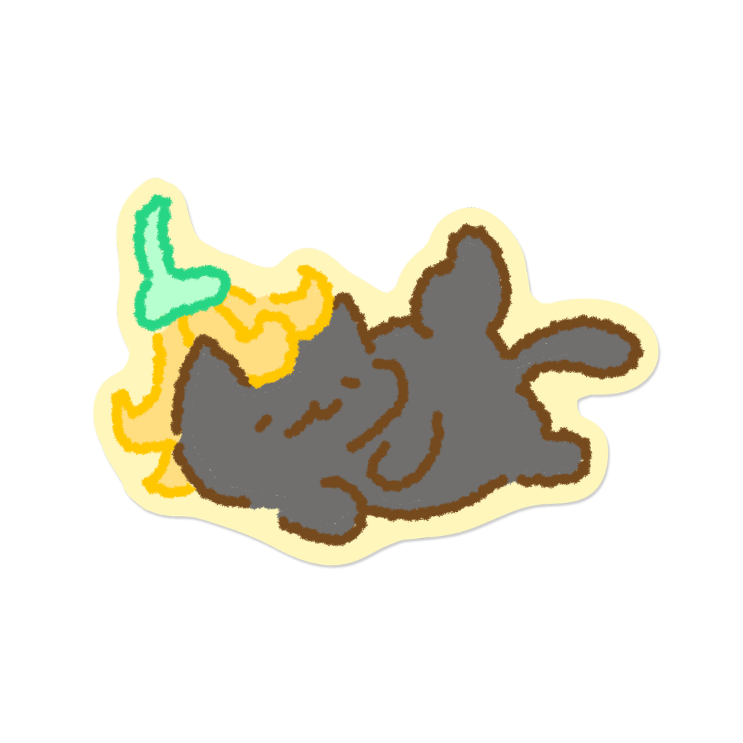 Kitties In Flower Hats | Sticker