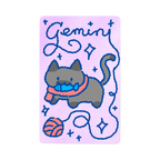 Zodiac Yarn Kitties | Transit Card Sticker