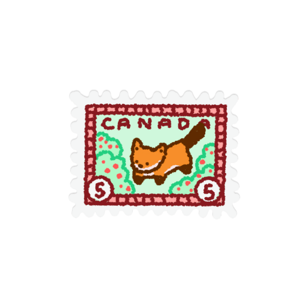 Canadian Wildlife Stamp | Sticker