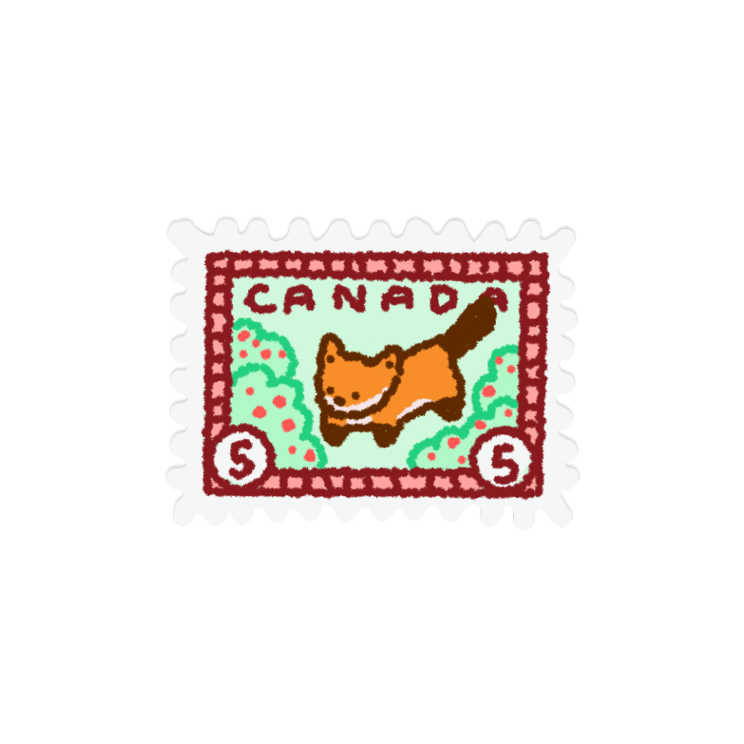 Canadian Wildlife Stamp | Sticker