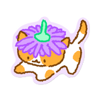 Kitties In Flower Hats | Sticker