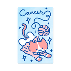 Zodiac Yarn Kitties | Transit Card Sticker
